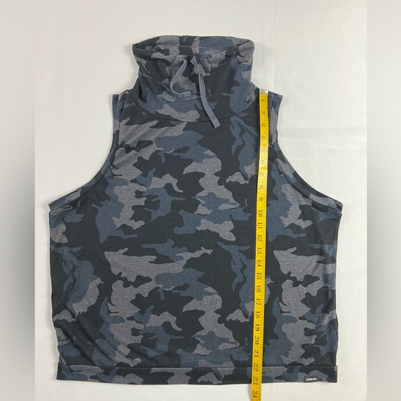 Prana Cozy Up Barmsee Camo Sleeveless Hemp Blend Top - Picture 9 of 11